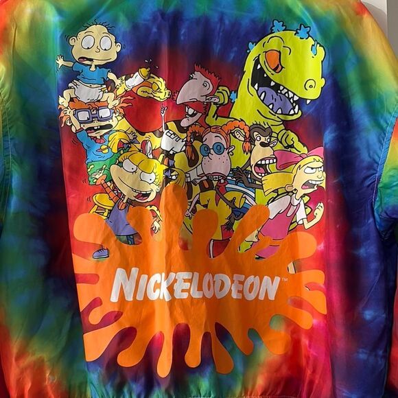 Nickelodeon Tie-Dye Pullover Windbreaker Jacket Size S - Picture 5 of 5